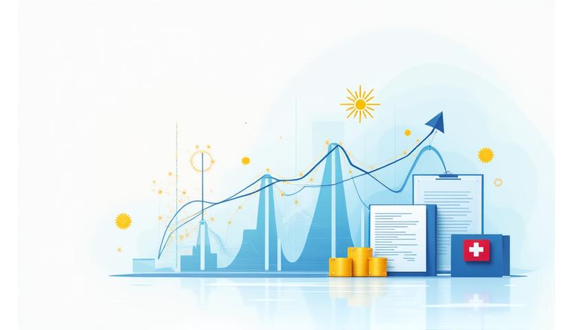 Visual representing tax documents and calculations for expatriates in Switzerland.