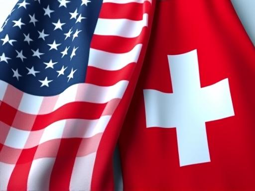 USA and Switzerland flags intertwined, representing dual taxation